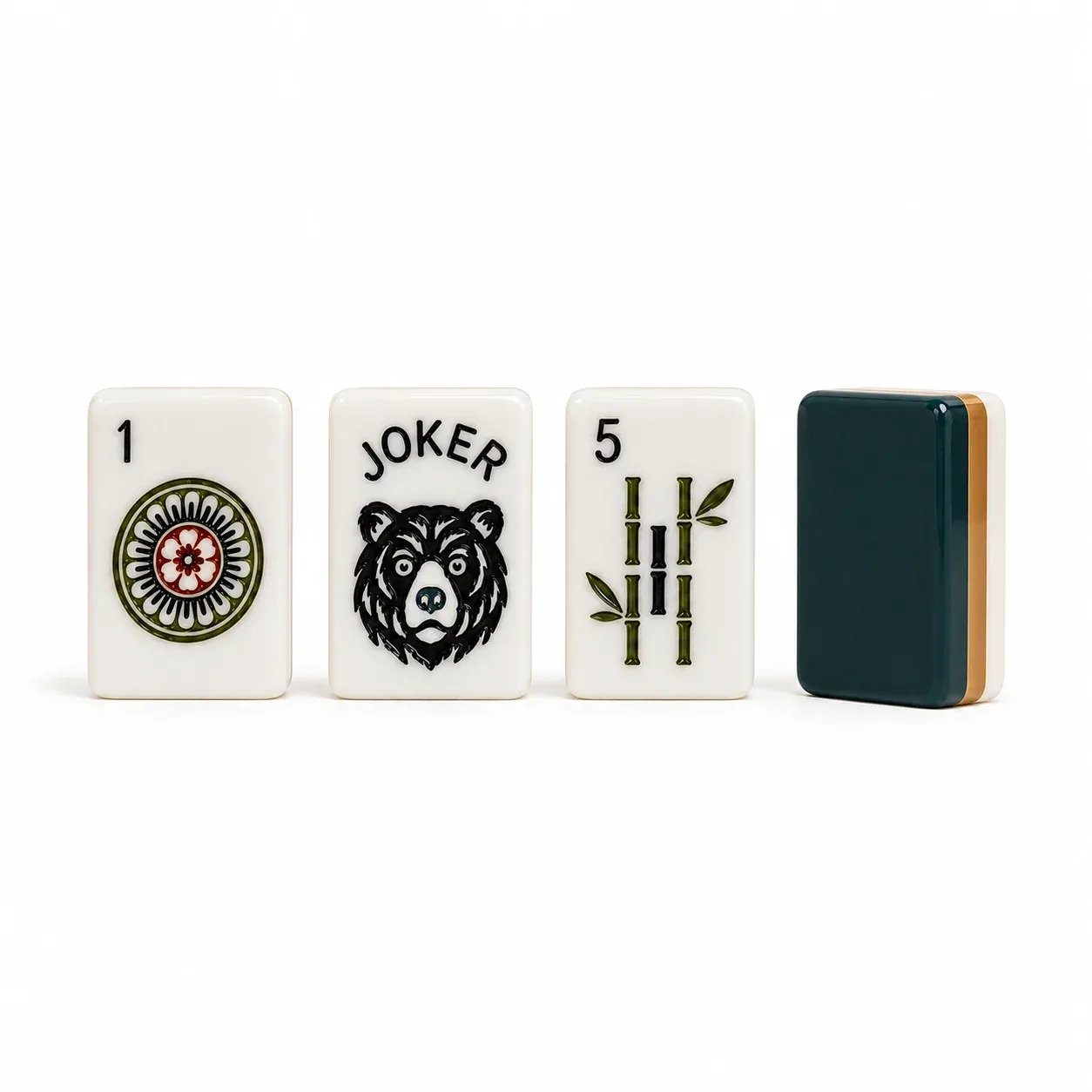 Woodland American Mahjong Tiles Set