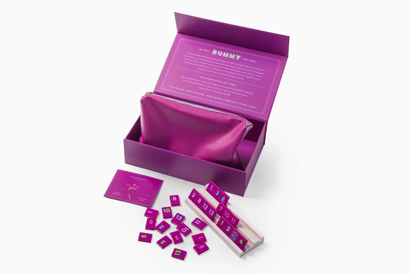 Rummy Tile Set: Plum