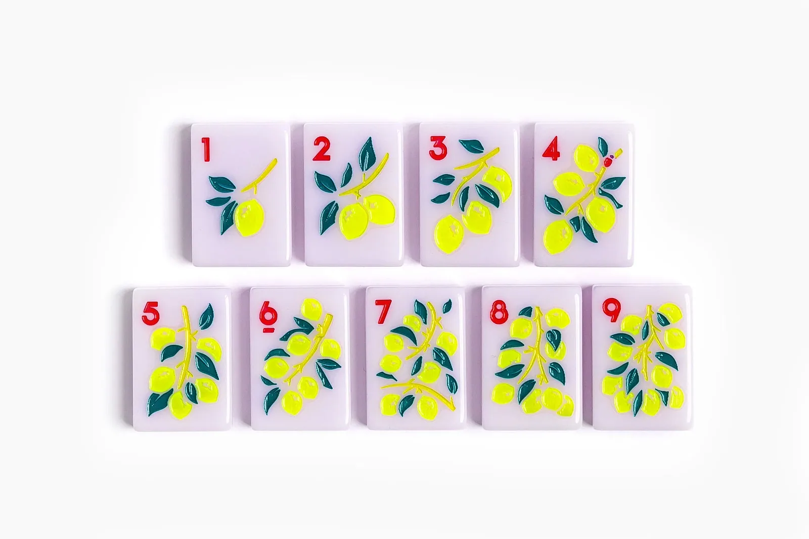 The Foodie Line: Lilac Mahjong Tiles