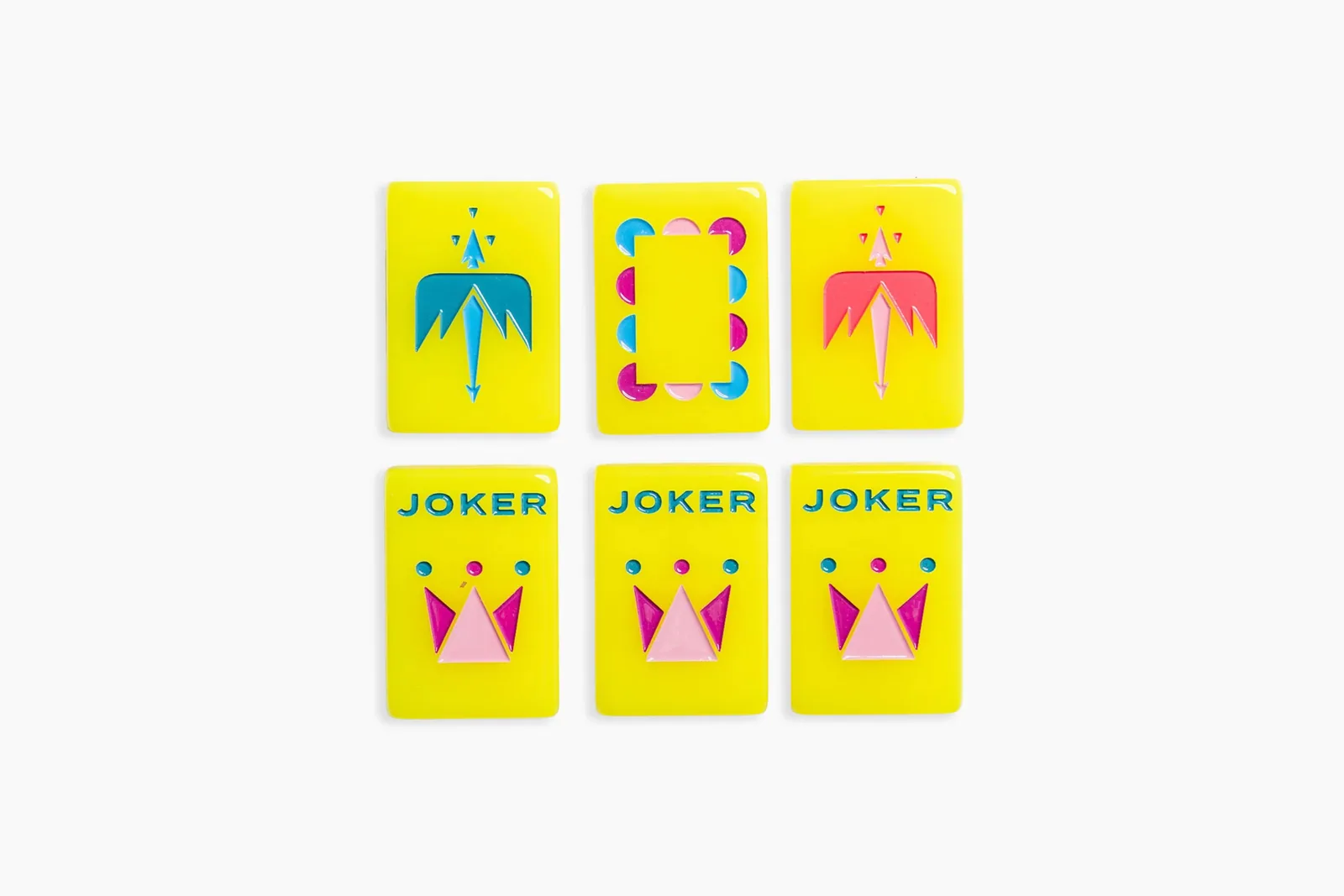 The Minimal Line: Canary Yellow Mahjong Tiles