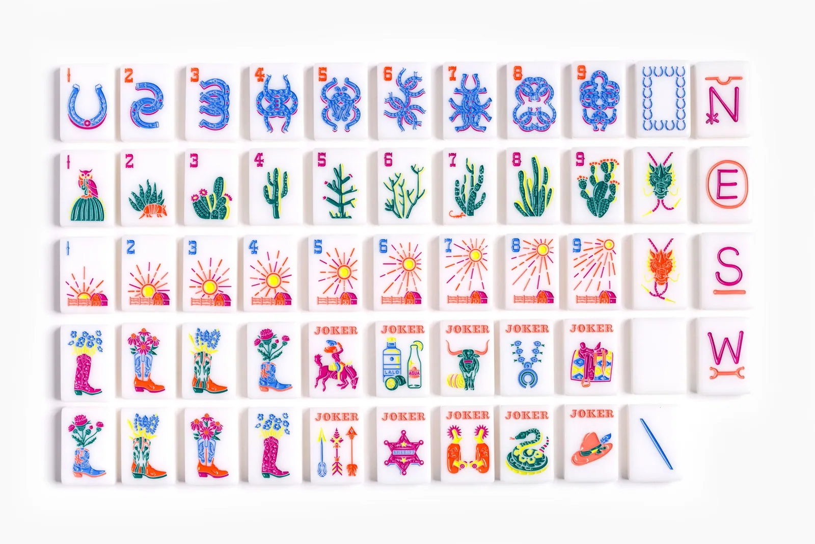 The Ranch Line: Flat Top Mahjong Tiles