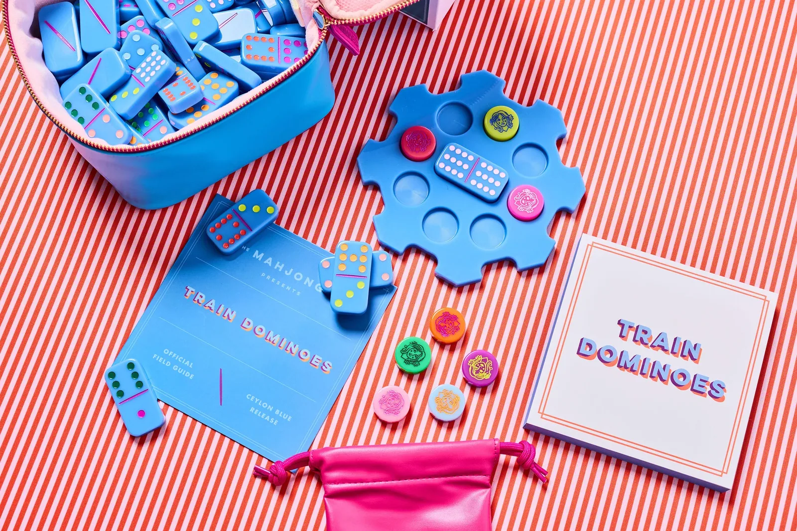 Train Dominoes: Ceylon Blue