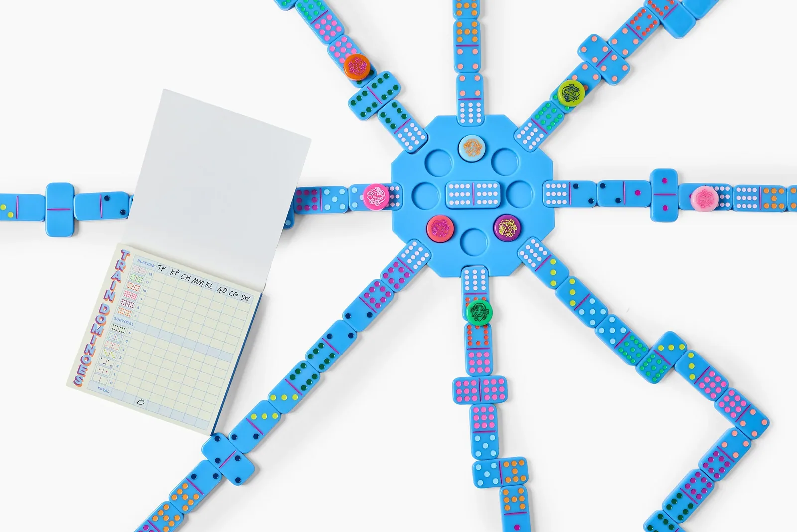 Train Dominoes: Ceylon Blue