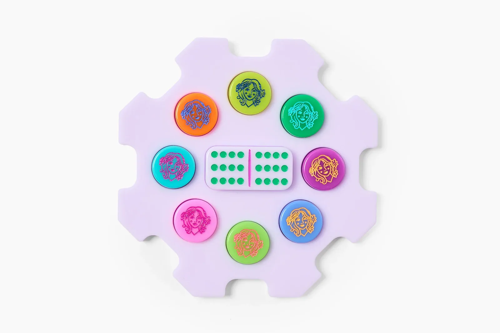 Train Dominoes: Lilac