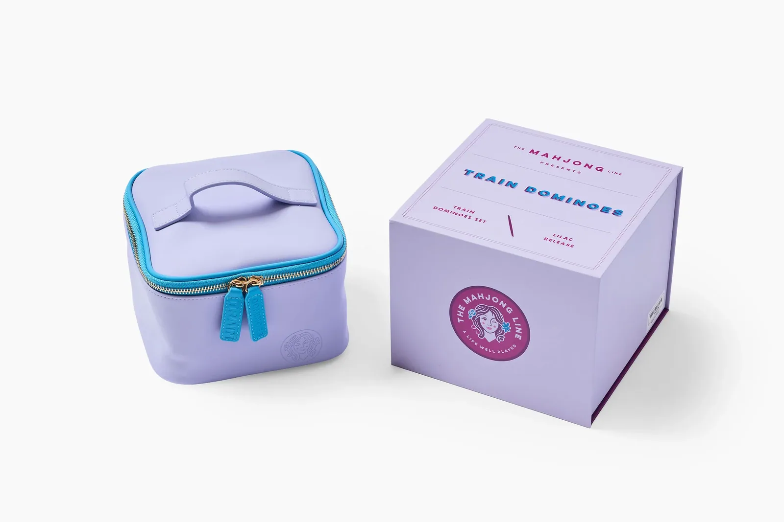 Train Dominoes: Lilac